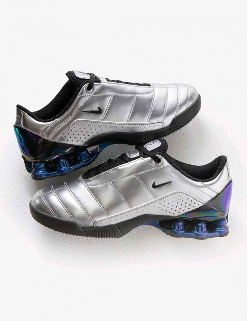 Maha Amsterdam x Nikee Total 90 Secutor Shox Magia Metallic Silver Black Blue