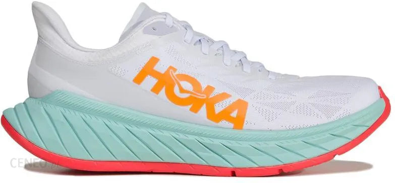 Hoka Carbon X2 White Orange
