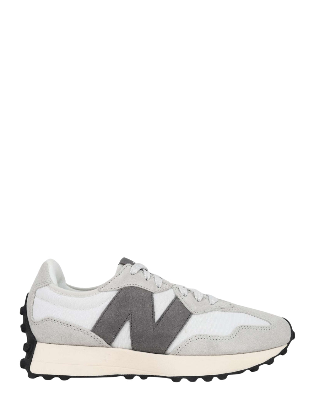 NEWW BALANCE 327 WHITE GREY WITH OG BOX KEYCHAIN for her